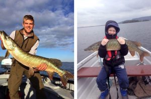Connor Campbell with one at 25 lbs and 9 year old McKenzie’s one tipping the scales at 17 lbs